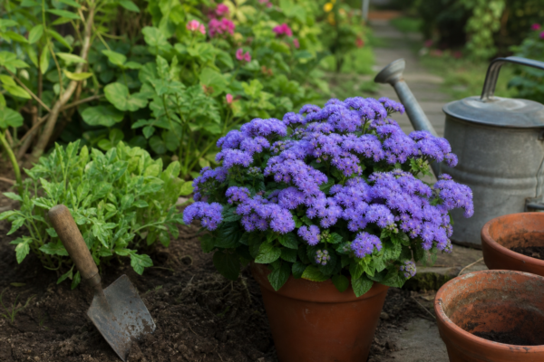 Ageratum (Ageratum houstonianum) – plantare, udare și întreținere
