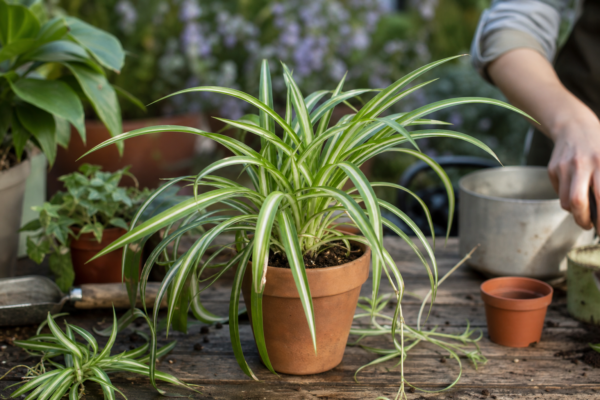 Panglicuța (Chlorophytum comosum) – ghid practic de plantare și îngrijire