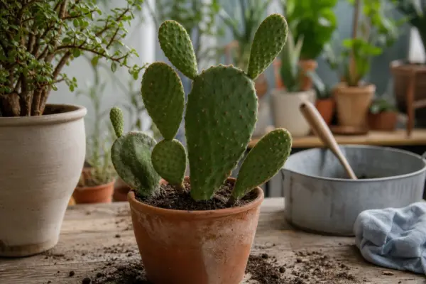 Limba-soacrei (cactus) (Opuntia microdasys) – de la plantare la întreținerea de zi cu zi